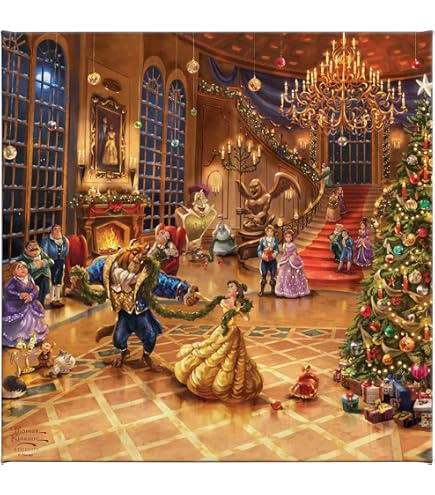 Amazon.com: Thomas Kinkade Disney Beauty and the Beast