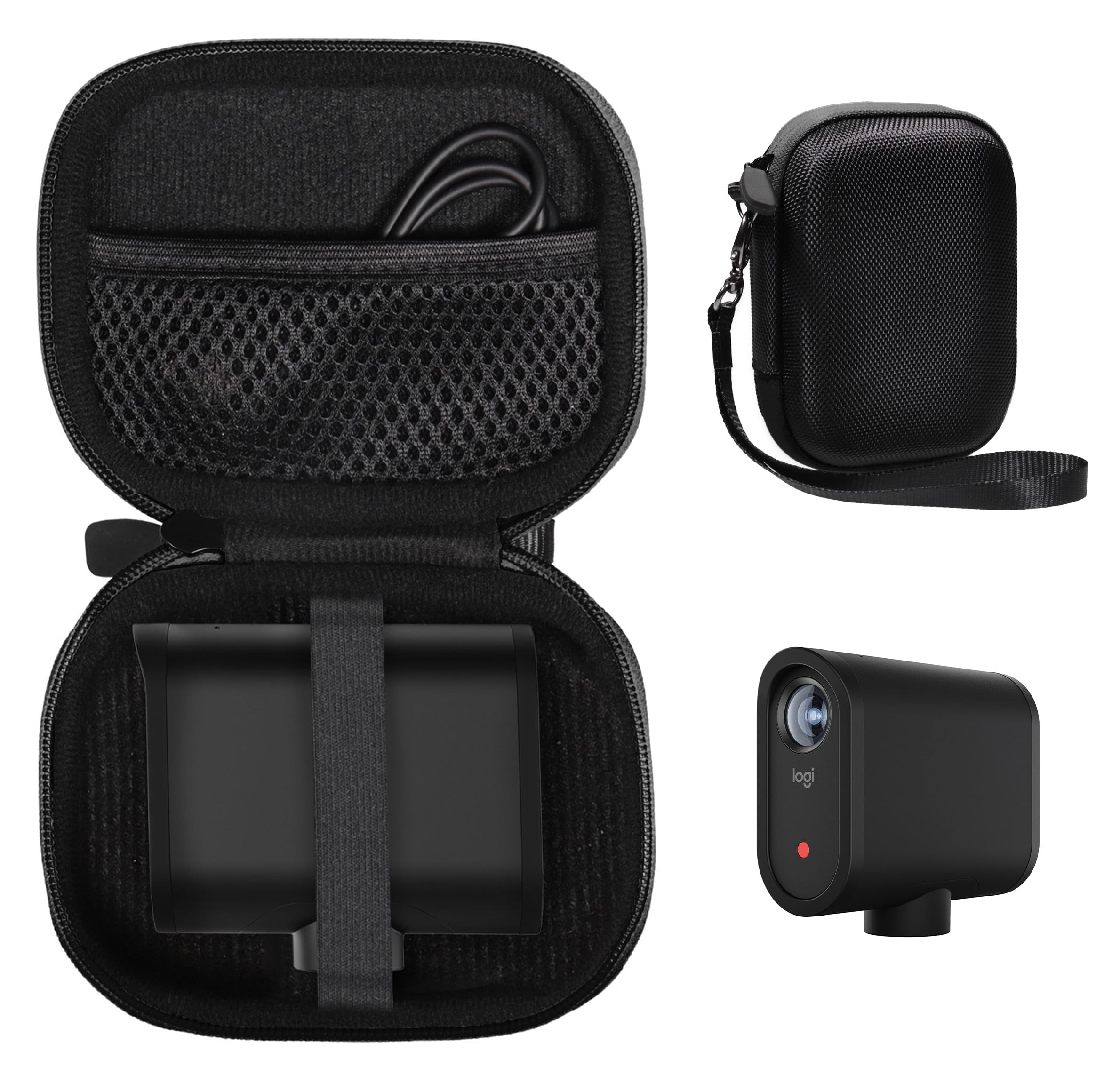 Casas Case de Logitech para los creadores Mevo Inicio, cámara de transmisión en vivo inalámbrica, (negro)