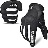 Harssidanzar Motorcycle Gloves Men Full Finger Riding Touchscreen Gloves SM061US