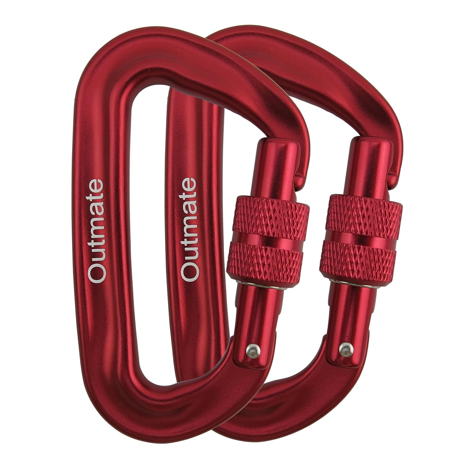 Locking Sports & Outdoors Outmate Carabiner Clip,12kN Aluminium Alloy