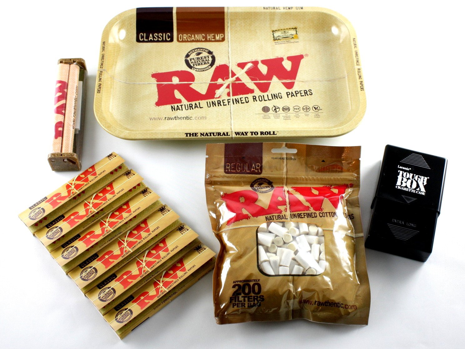 RAW Rolling Tray + 110mm RAW Roller + RAW King Size Rolling Papers