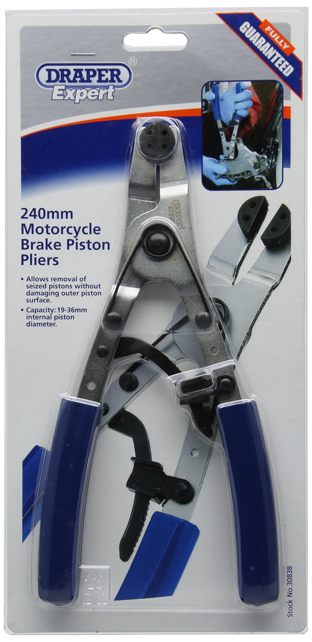 Draper 30838 Expert 240Mm Motorcycle Brake Piston Pliers