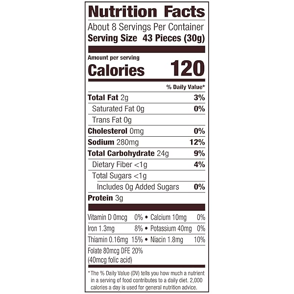GOLDFISH PRETZEL CRACKERS, 8 OZ BAG