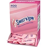 Sweet'N Low, Zero Calorie Sweetener Packets, 400 Ct | Kosher &amp; Gluten Free, Low Glycemic Index, Individual Tea and Coffee Sweetener Packets