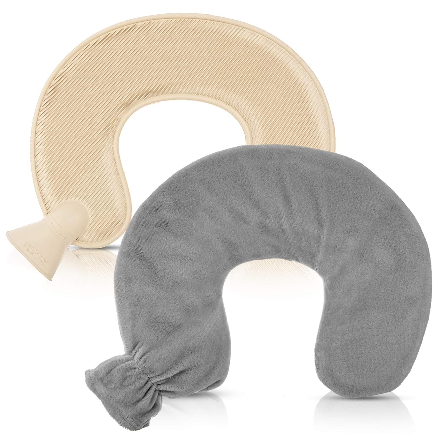 LIVIVO Neck and Shoulder Fitting 1L Hot Water Bottle with Soft