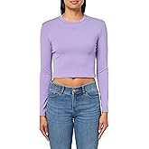 Hugo Womens Stacked Logo Ribbed Long Sleeve Top