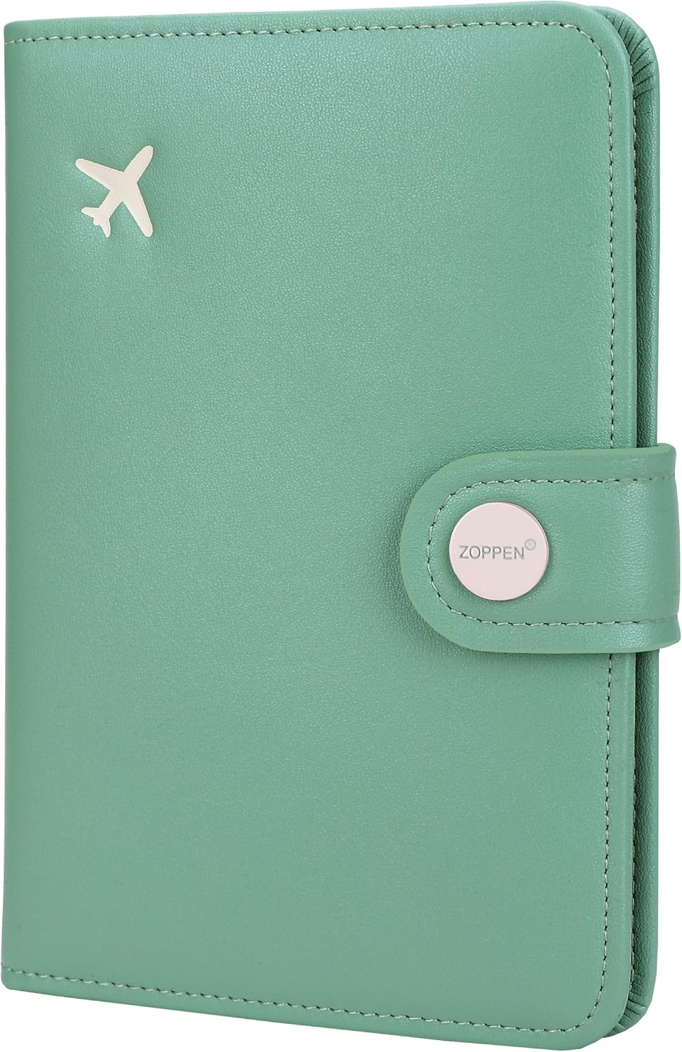  | Zoppen Passport Cover Rfid Blocking Travel Passport Wallet Slim Id Card Case (#35 Aqua Green) | Passport Covers