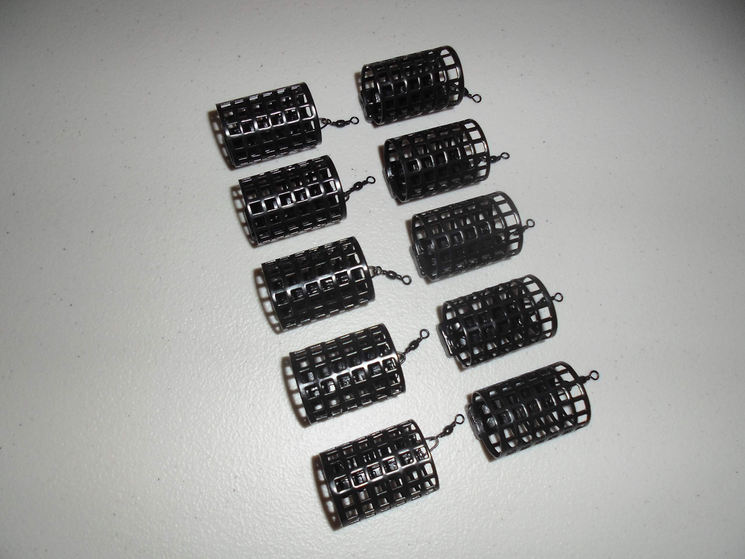 10 x Round Metal Cage Feeders - 50 grams. Carp/Coarse fishing. Swim Feeders