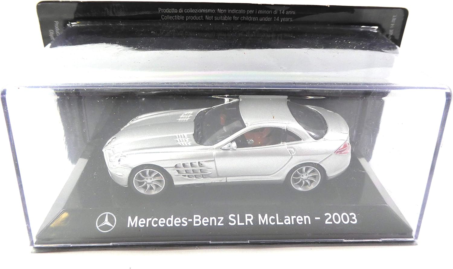 OPO 10 - Car 1/43 Collection SUPERCARS Compatible with Mercedes-Benz SLR McLaren 2003 (S58), Silver - Image 3