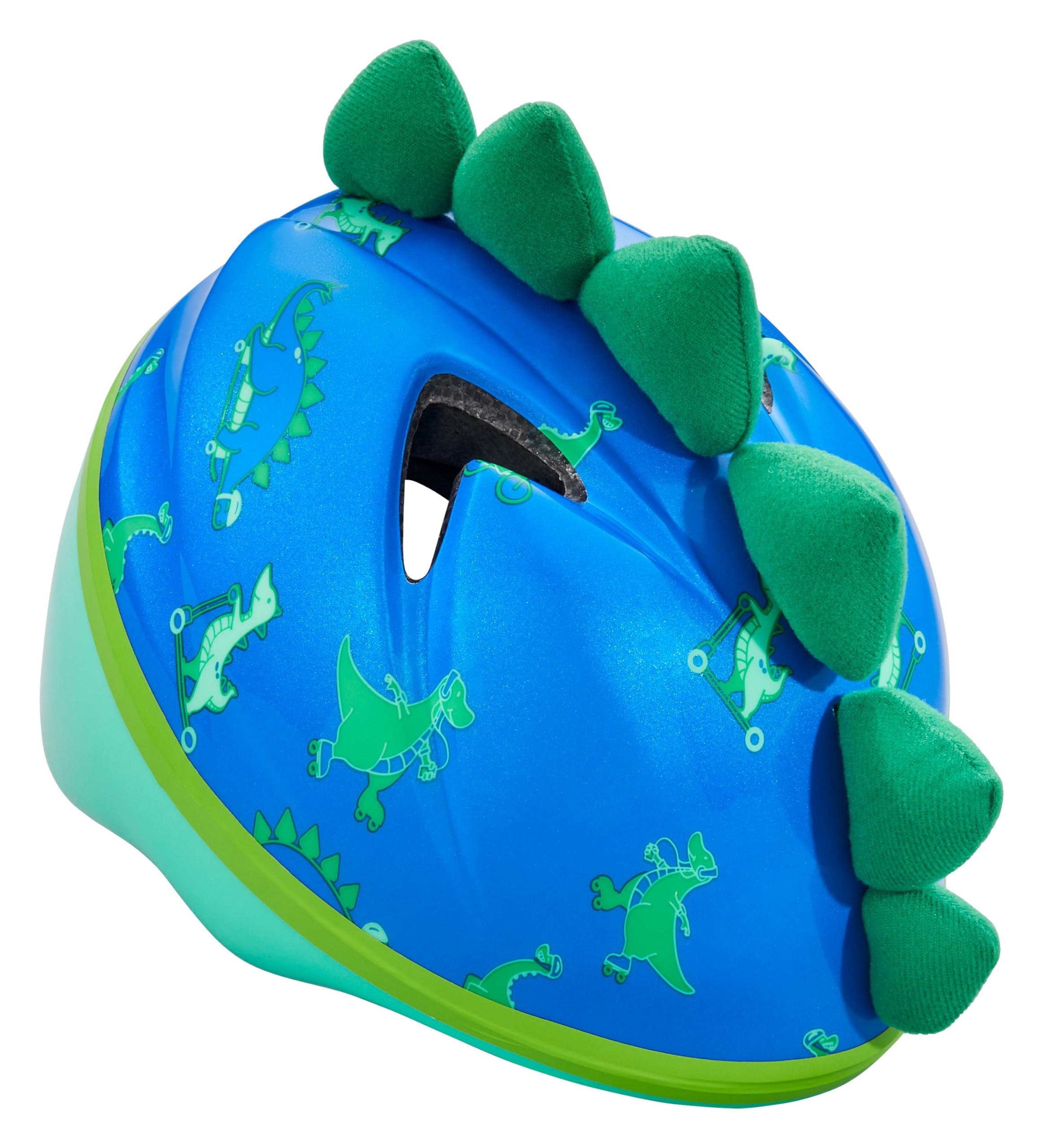 Schwinn Casco de bicicleta para niños pequeños con diseño de personajes en 3D, ligero, tamaño infantil para niños y niñas de hasta 3 años, ajuste sugerido X-Small (44 - 50 cm), Stegosaurus