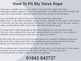 Reeds Black Stove Rope Kit 10mm 2m with 50ml Adhesive UK Made view 9