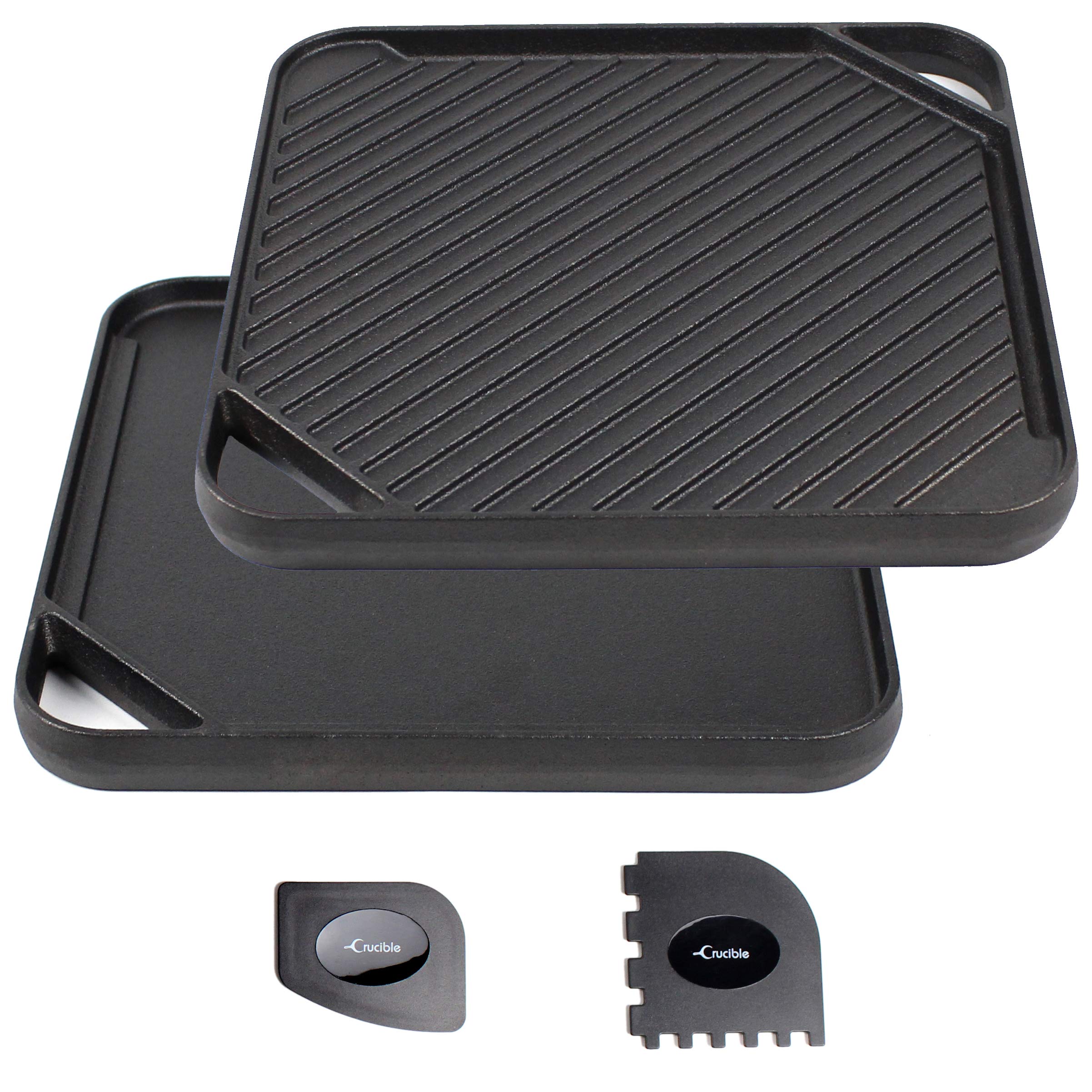 Buy Cast Iron Griddle (10.63" by 10.63"), Reversible, PreSeasoned