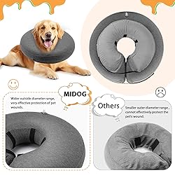 MIDOG Inflatable Dog Neck Donut Collar Alternative