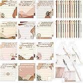 Funrous 72 Pcs Positive Affirmation Gift Inspirational Sticky Notes with Pens Bags Employee Appreciation Gifts for Coworkers Staff Home School Office Valentines Party Favors Gifts Supplies (Boho)