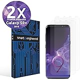 smart engineered Galaxy S9+ Schutzfolie [2 Stück] Premium Schutz hüllenfreundliche Abdeckung [HD-Klar] blasenfreie Aufbringung [Made in Germany] für Samsung Galaxy S9 Plus [Panzer Folie Kein Glas]