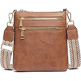 SENDEFN Crossbody Bags for Women Tote Bag and Handbags Fashion Shoulder Purse with Adjustable Guitar Strap