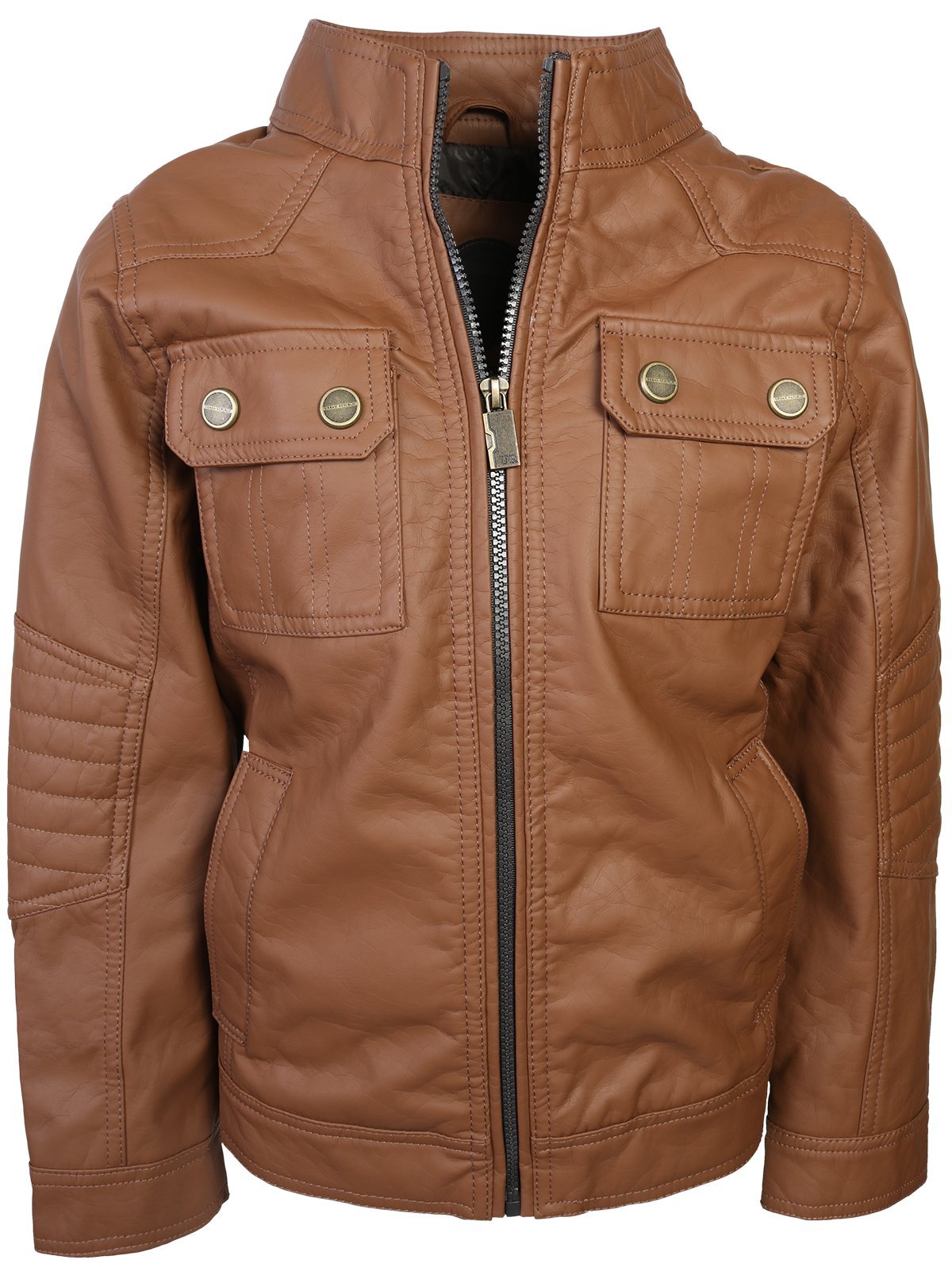 Boys Spring Jacket URBAN REPUBLIC Boys' Faux Leather Bomber Jacket
