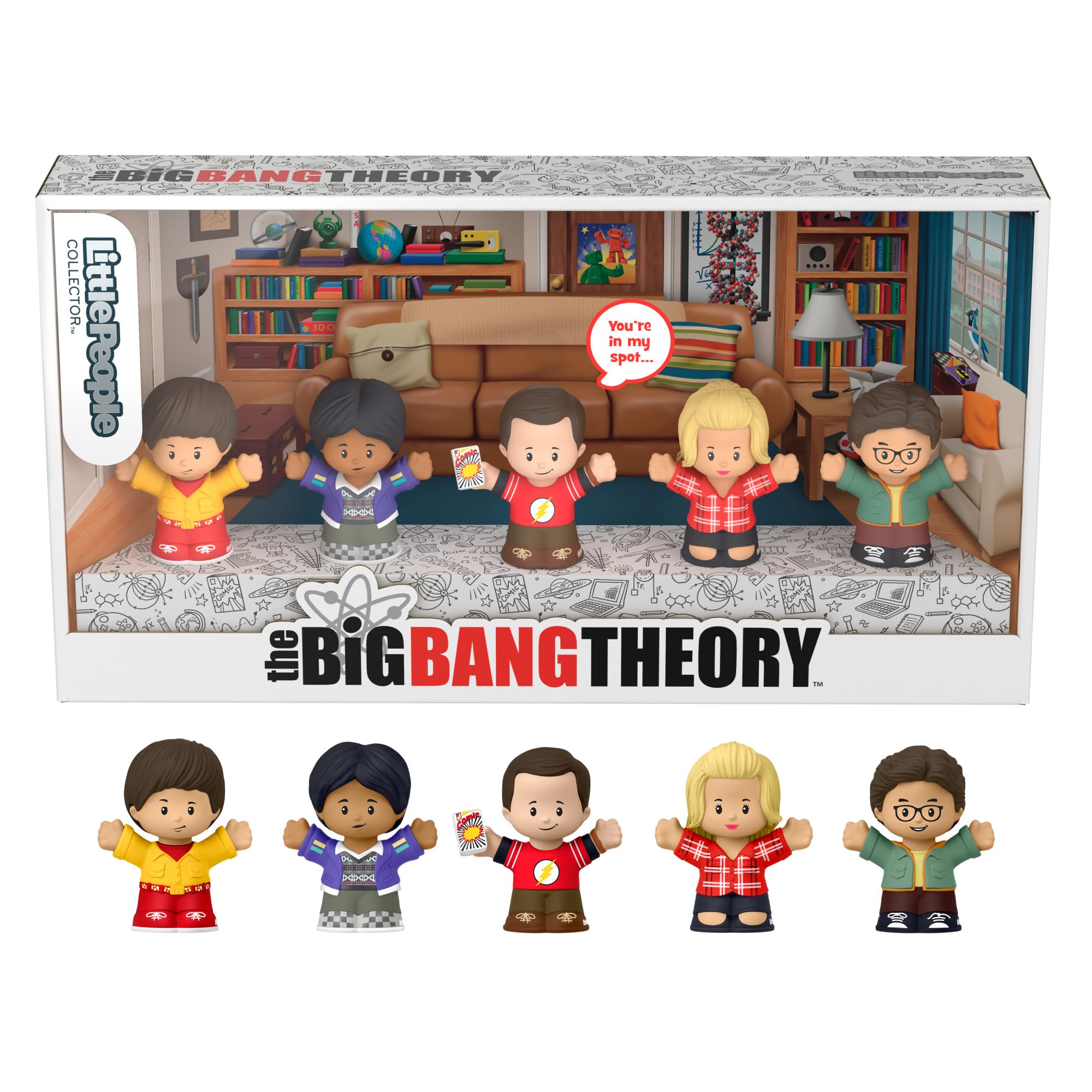 Photo 1 of ?Little People Collector The Big Bang Theory TV Show Special Edition Set for Adults & Fans, 5 Figures in a Display Box