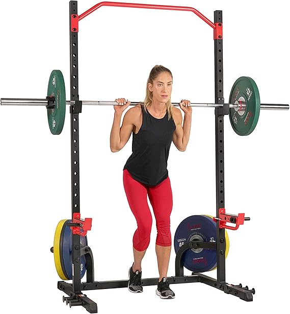 Sunny Health & Fitness Power Zone Squat Stand Rack Power Cage, Power Rack