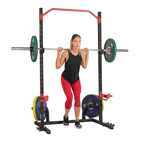 Sunny Health Fitness Power Zone Squat Stand Power Rack Cage SF