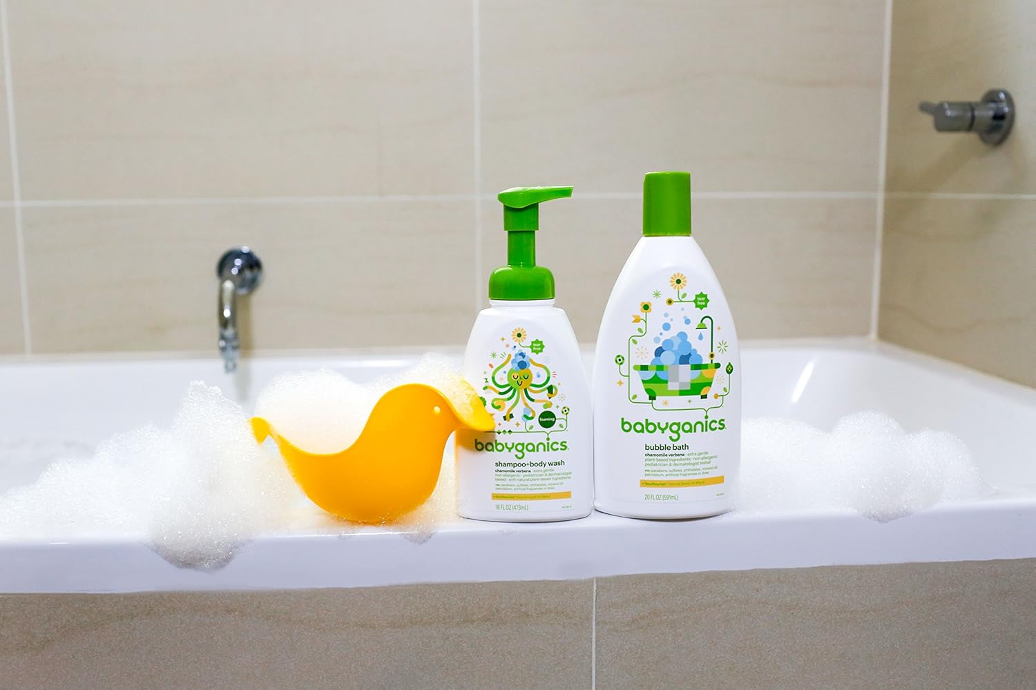 Babyganics Bubble Bath, Fragrance Free, 20oz, 2 Pack, Packaging May Vary: Health & Personal Care