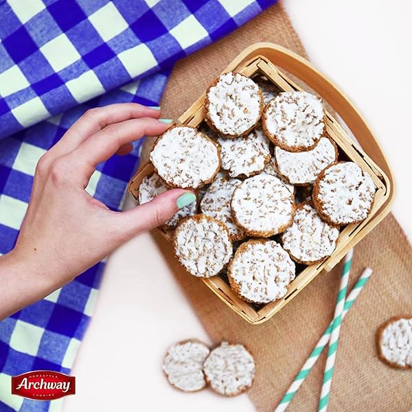ARCHWAY COOKIES, CRISPY ICED OATMEAL COOKIES, 12 OZ