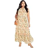 City Chic Women's Plus Size Maxi Dress - Callie Print Tier