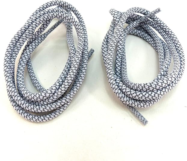 Amazon ハッピー パッチ 大人の靴ひも 靴紐 丸紐 白 ホワイト Etsr 662 スニーカーケア シューレース おしゃれ レディース メンズ 1足セット 2本入 Happy Patch ハッピー パッチ 靴ひも