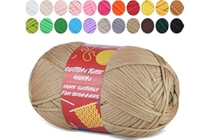SOCNITC 12.3oz/350g Yarn for Crocheting, Easy Yarn for Beginners, Beginner Yarn for Crocheting, Crochet Knitting Yarn with Easy-to-See Stitches, Crochet Yarn for Beginners Crochet Kit Making