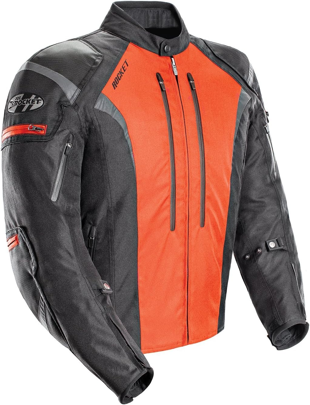 Joe Rocket Atomic Men's 5.0 Textile Motorcycle Jacket (Orange, Small)