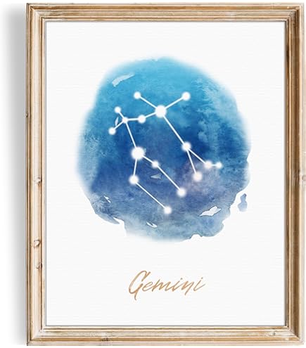 Amazon.com: Gemini Zodiac Constellation Art 14