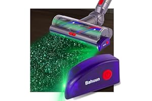 BAHUUN Vacuum Cleaner Dust Illumination Light,Type-C Chargeable, Compatible for Dyson V7 V8 V10 V11 V12 V15 Gen5 Series Vacuum Cleaner and Shark Series Vacuum Cleaner.Help You See More dust & Dog Hair-Purple