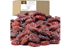 Traina Foods Organic Sun Dried Angelino Red Plums, California Grown, 5 lb Case – Moist & Chewy with Tangy-Sweet Flavor, Enhanced with Bold Spices