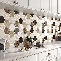 FunStick 15 Sheets Hexagon Peel and Stick