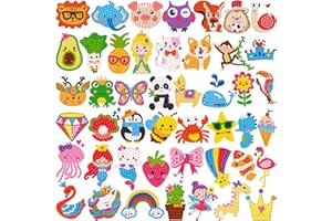 MDCGFOD 46Pcs 5D Diamond Art Kits for Kids Painting Kits by Numbers Cute Animals Creative Diamond Art for Kids Crafts for Girls Ages 8-12 Easy for Kids Adult Beginners to DIY (Animals)