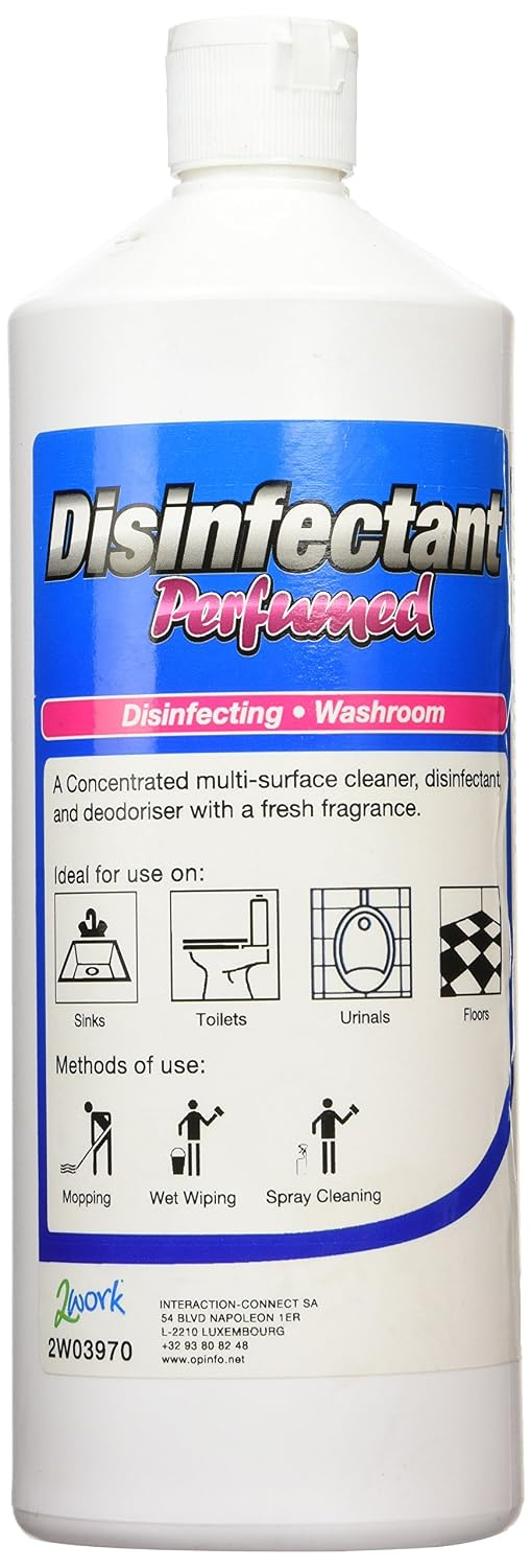 2Work Disinfectant and Washroom Cleaner Perfumed 1 Litre 2W03970