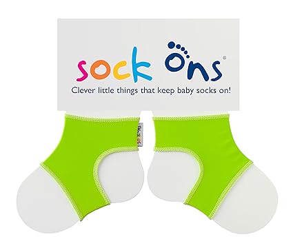 Sock Ons Baby-Söckchenhalter, 6-12 Monate, leuchtend Grün