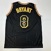 Facsimile Autographed Kobe Bryant #8 Black Mamba Los Angeles LA Reprint Laser Auto Basketball Jersey Size Men's XL