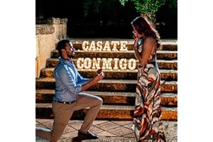 WYMM Casate Conmigo Marquee Letters| Marry Me Light Up Letters in Spanish | Will You Marry Me Sign| Proposal decorations