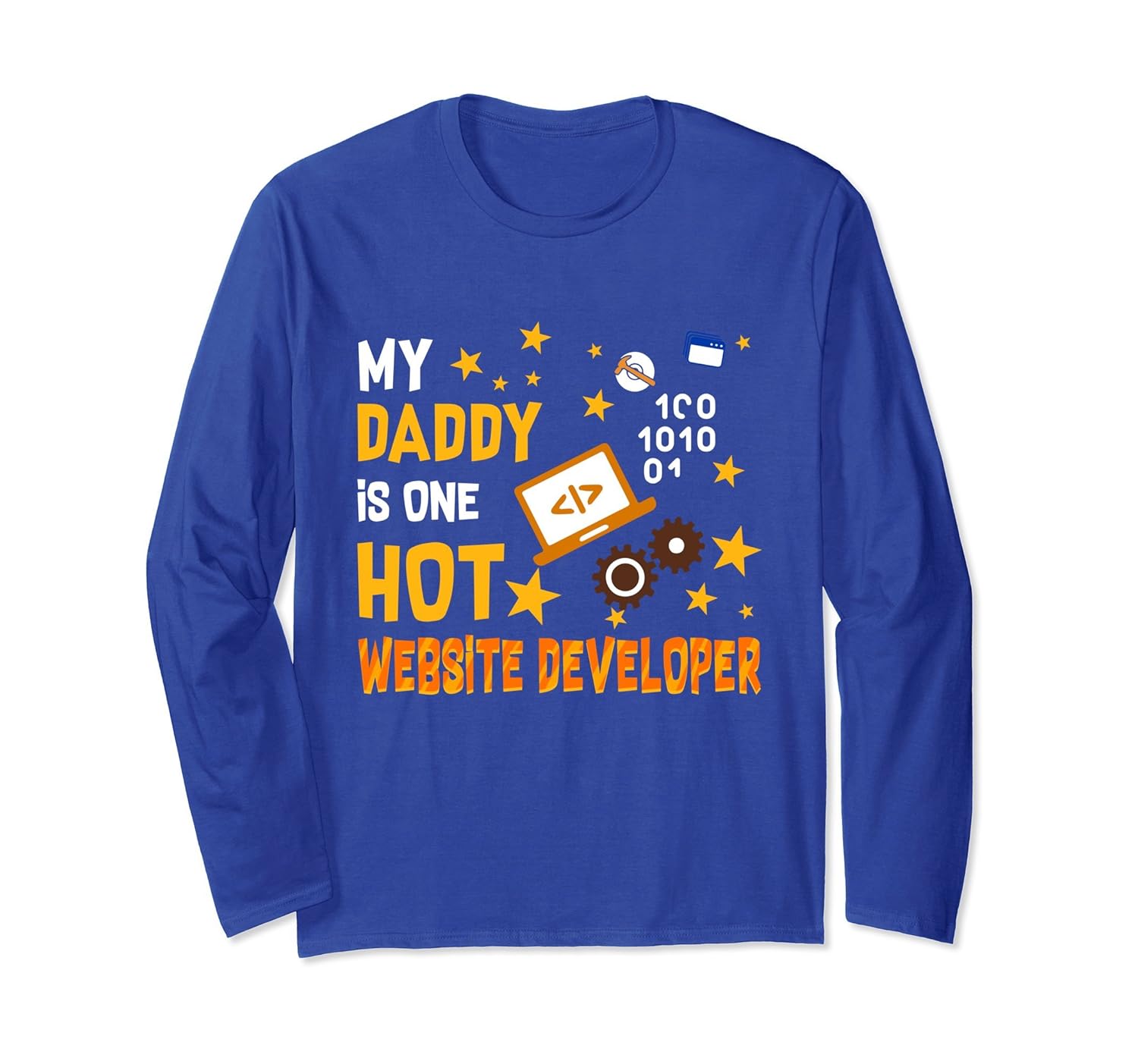 My Daddy Is One Hot Website Developer T-Shirt Son Daughter-anz