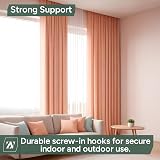 Zuvo Extra Strong Curtain Wire 4 m with 6 Hooks and Eyes White view 5