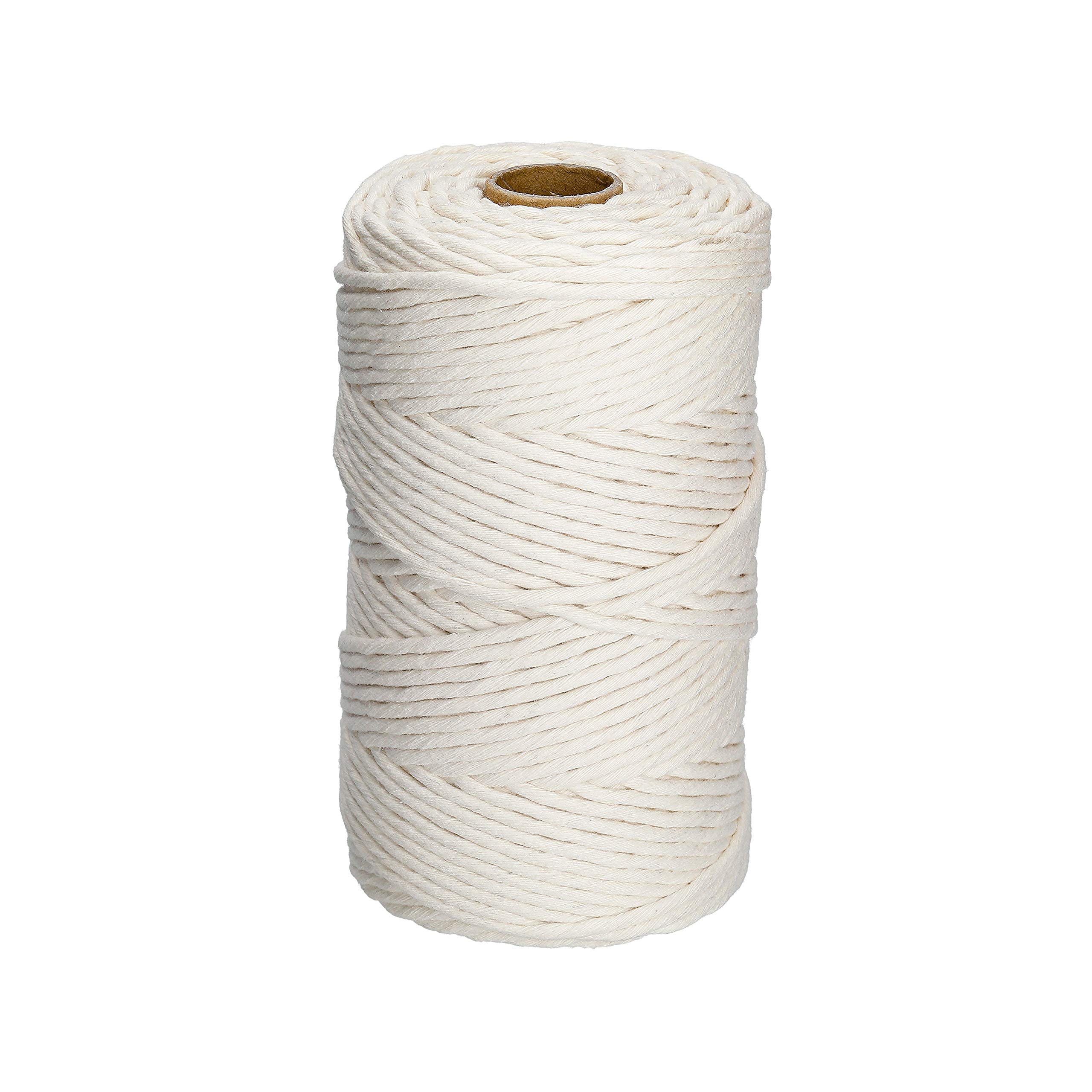 Filani Premium Macrame Cotton Yarn 3 mm x 130 m Single Twist 130 m x 3 mm Nature
