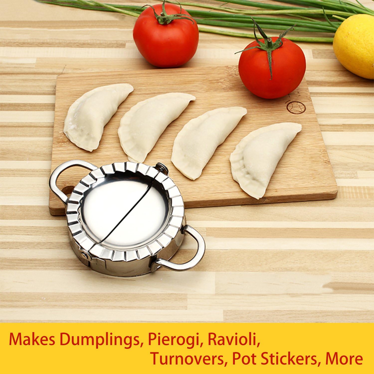 Best Utensils Stainless Steel Ravioli Mould Pierogi Dumpling Maker Wrapper Pastry Dough Cutter Kitchen Accessories (S-7.6CM) - Image 3