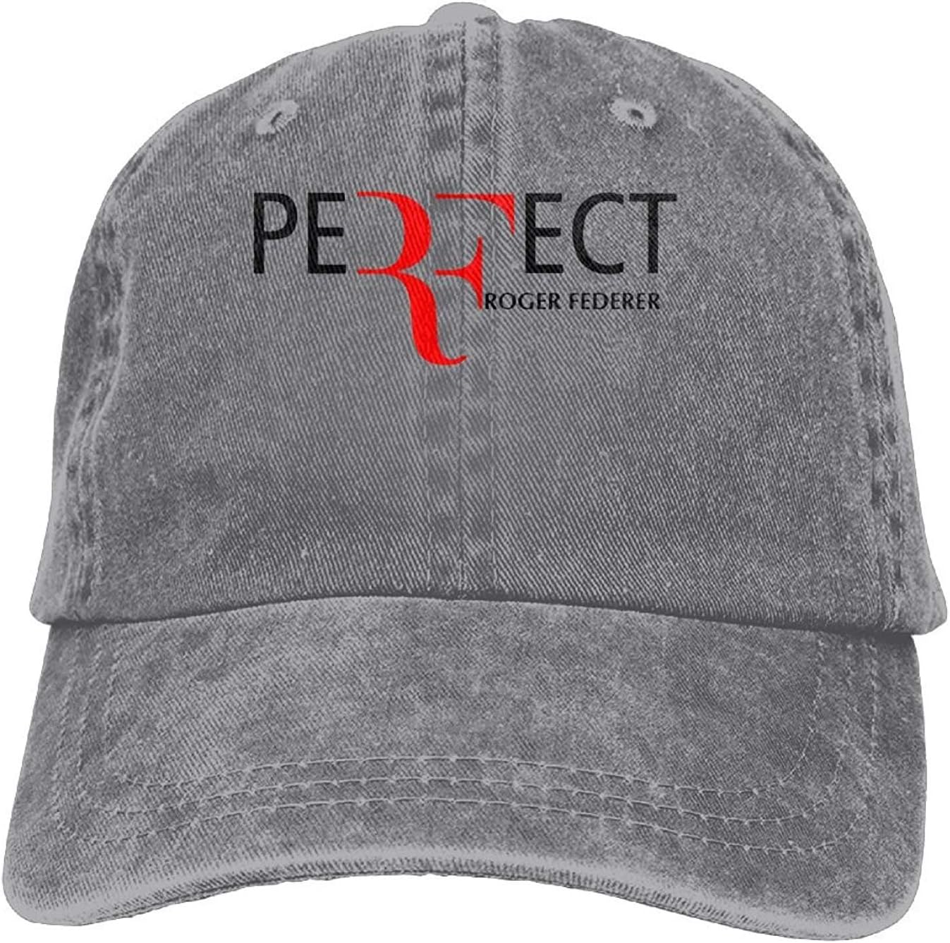 Roger Federer Adult Hats Unisex Fashion Plain Cool Adjustable Denim Jeans Baseball Cap Cowboy