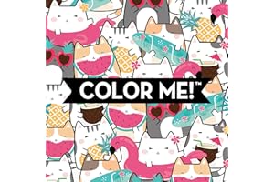 Color Me! Cats - Keepsake Coloring Books Compact Edition with Cat Quotes | 7x7 Inches | Portable Coloring Book for Beach & Su