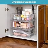 Vtopmart 3 Pack Stackable Storage Drawers Acrylic Undersink Organizers view 7