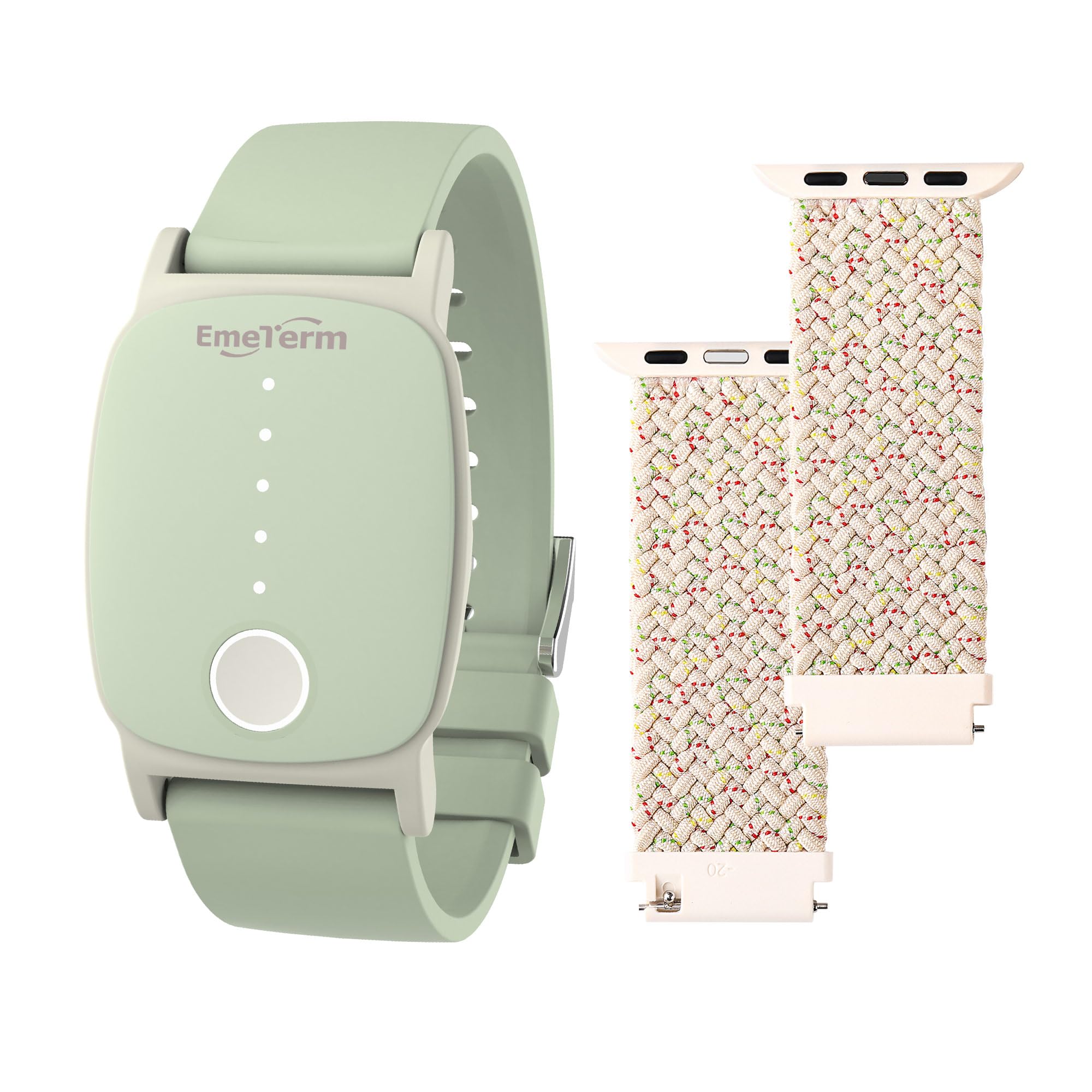 Photo 1 of ***FACTORY SEALED***
EmeTerm Explore Mint Green Anti-Nausea Wristband & Bands Compatible with Apple Watch – Motion Sickness Relief Travel Bundle ?42/44/45/49mm?