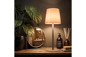 Shower Lamp IP65 Waterproof Bathroom Lamp 3 Color Dimmable & RGB Light 5200mAh Battery Operated Rechargeable Table Lamp Cordl