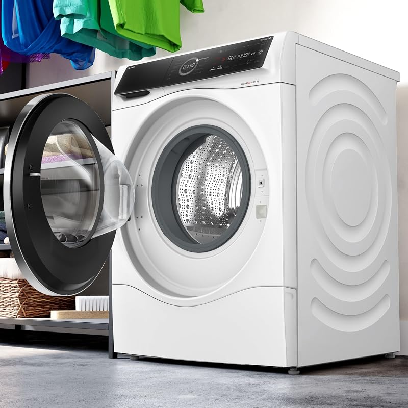 Bosch Lavadora-Secadora, 10,5/6 kg, Serie 8, Dosificación Automática, Silenciosa, Home Connect, AutoDry, Blanco, WNC254A0ES
