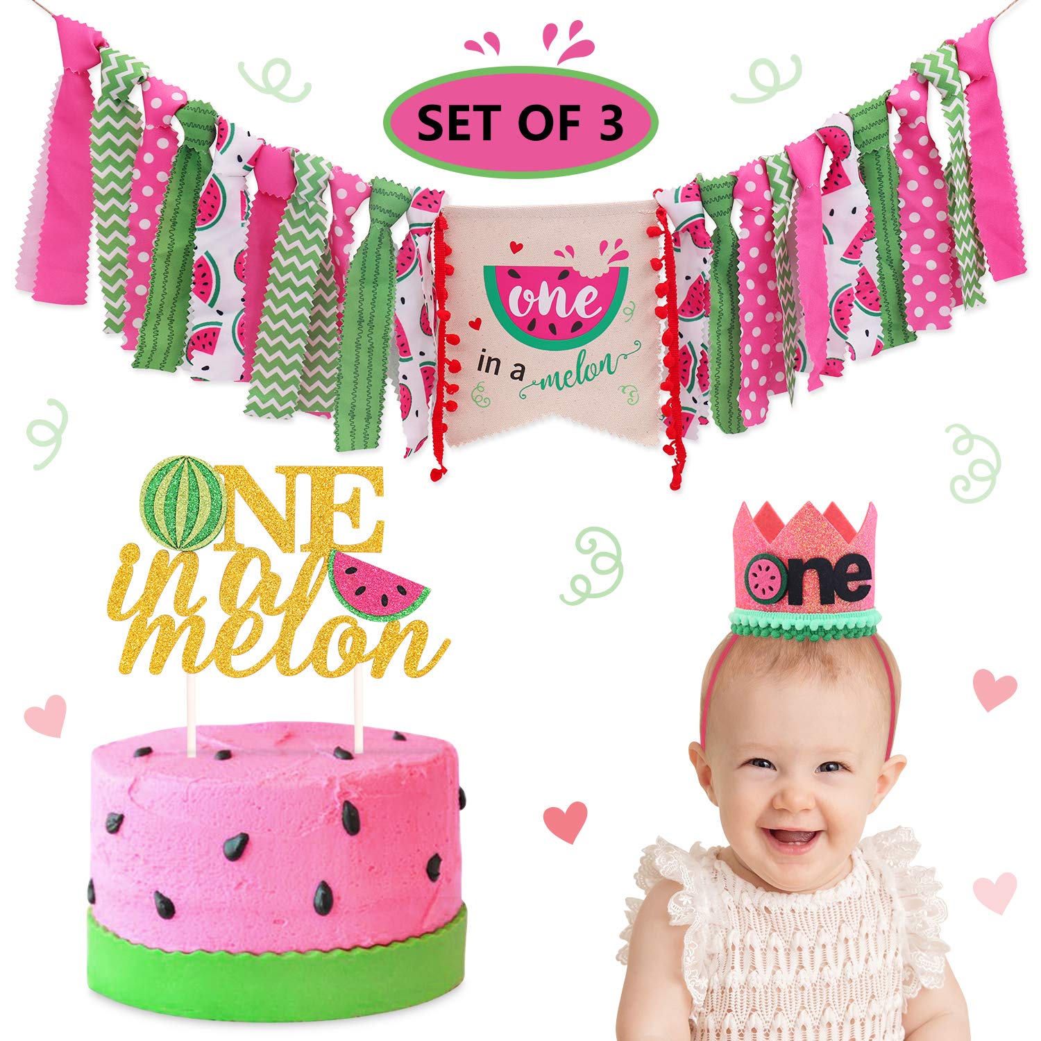 Best one in a melon high chair banner